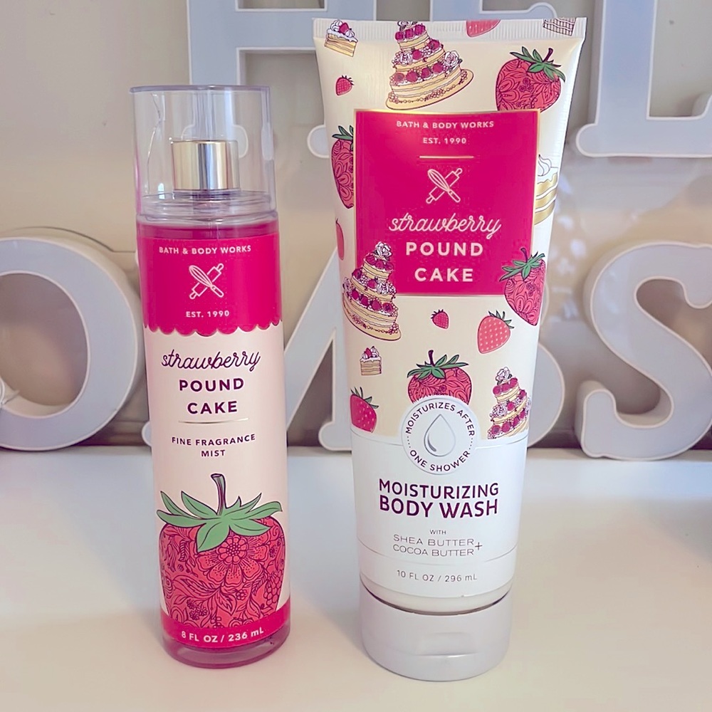 Strawberry Pound Cake Set